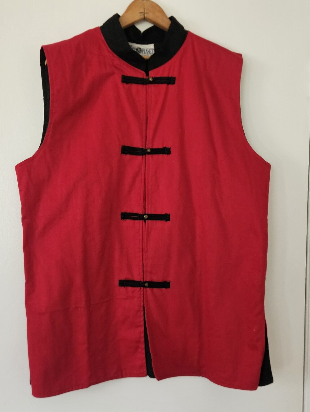 Mens Vest XL Tang Waistcoat Vtg Miltary Frog Closure Embroidered Gilet Martial